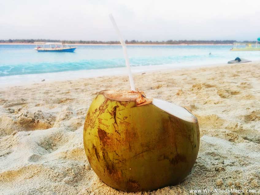 Coconut on the beach_lessons from traveling