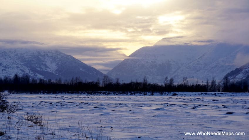 sunset pictures of alaska