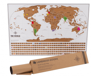 Scratch map travel gift ideas