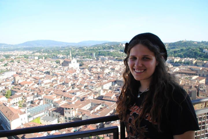 Ashley in Florence at the Duomo