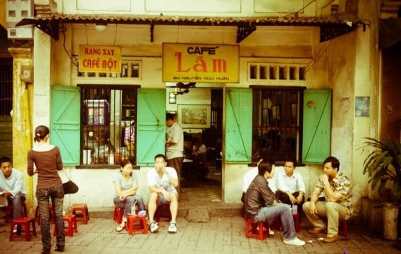 Lam cafe best coffee in Hanoi Vietnam