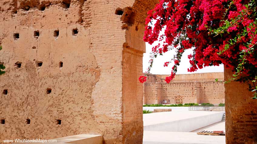 explore marrakech flower ruins