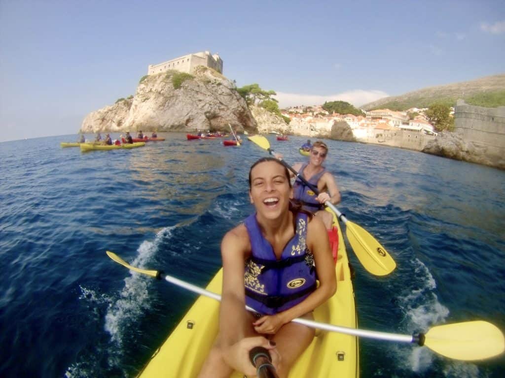 staying fit while traveling kayaking croatia